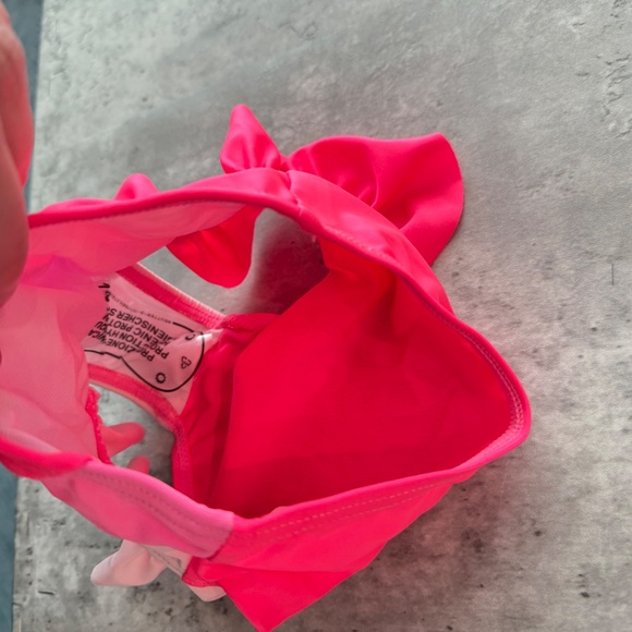 12-18m hot pink bathing suit Girls Pink Two Piece Swimsuit NWT - Picture 2 of 4